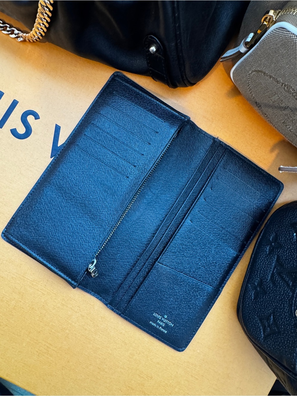 Louis Vuitton Damier Black Long Wallet